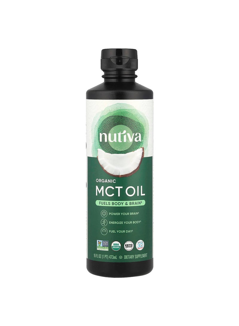 Organic MCT Oil, 16 fl oz (473 ml)